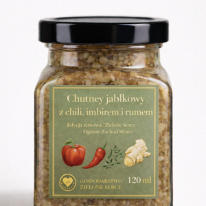 chutney jabłkowy z chili, imbirem i rumem