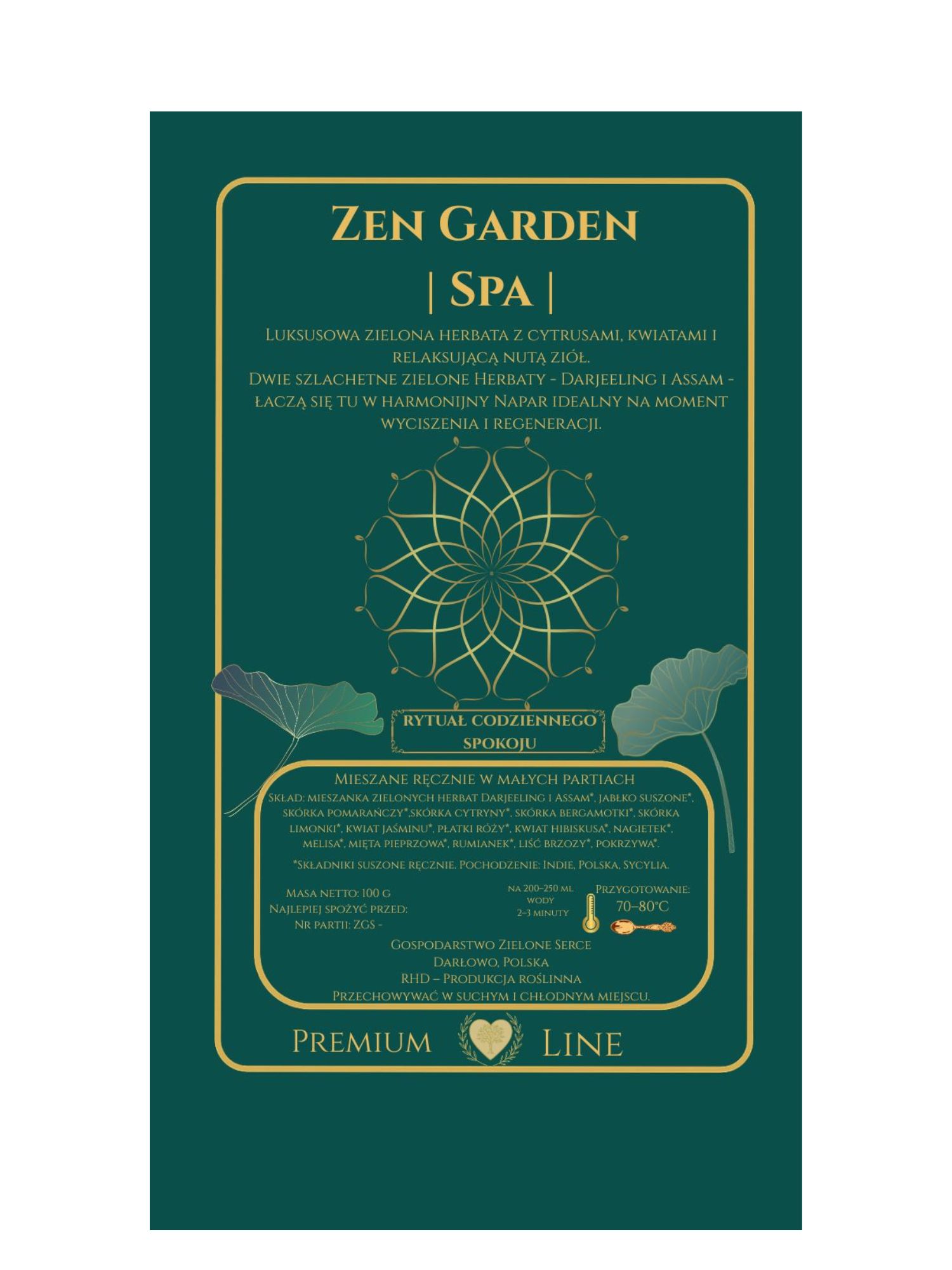 luksusowa zielona herbata