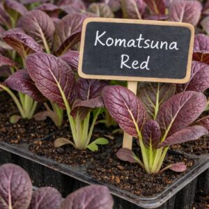 rozsada sałaty azjatyckiej komatsuna red &ndash; czerwone liście