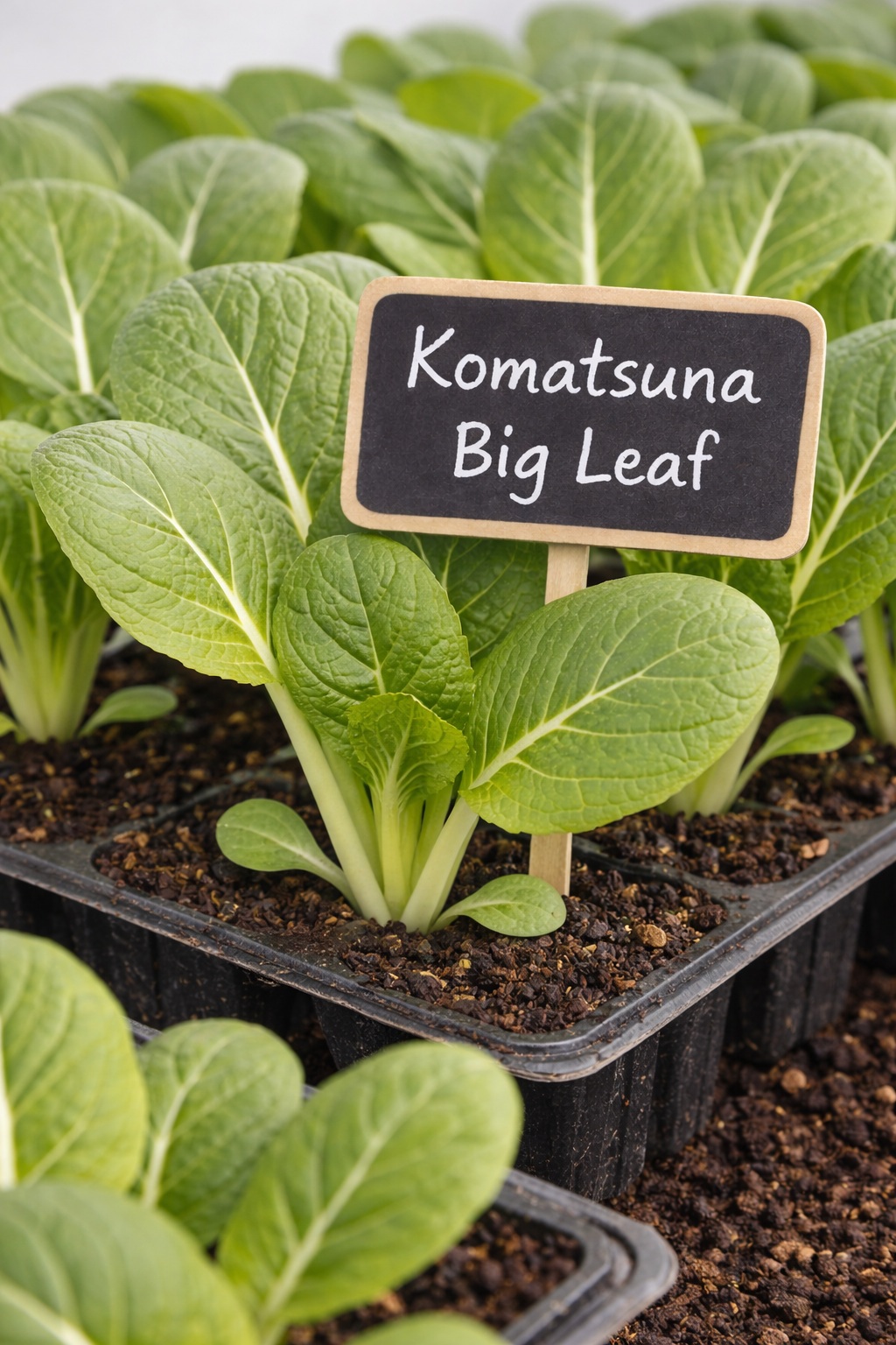 Rozsada sałaty azjatyckiej Komatsuna Big Leaf