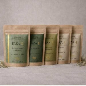 Zielone Serce Detox pelna Kuracja zielarska oczyszczanie ruch Qi mieszanka ziołowa