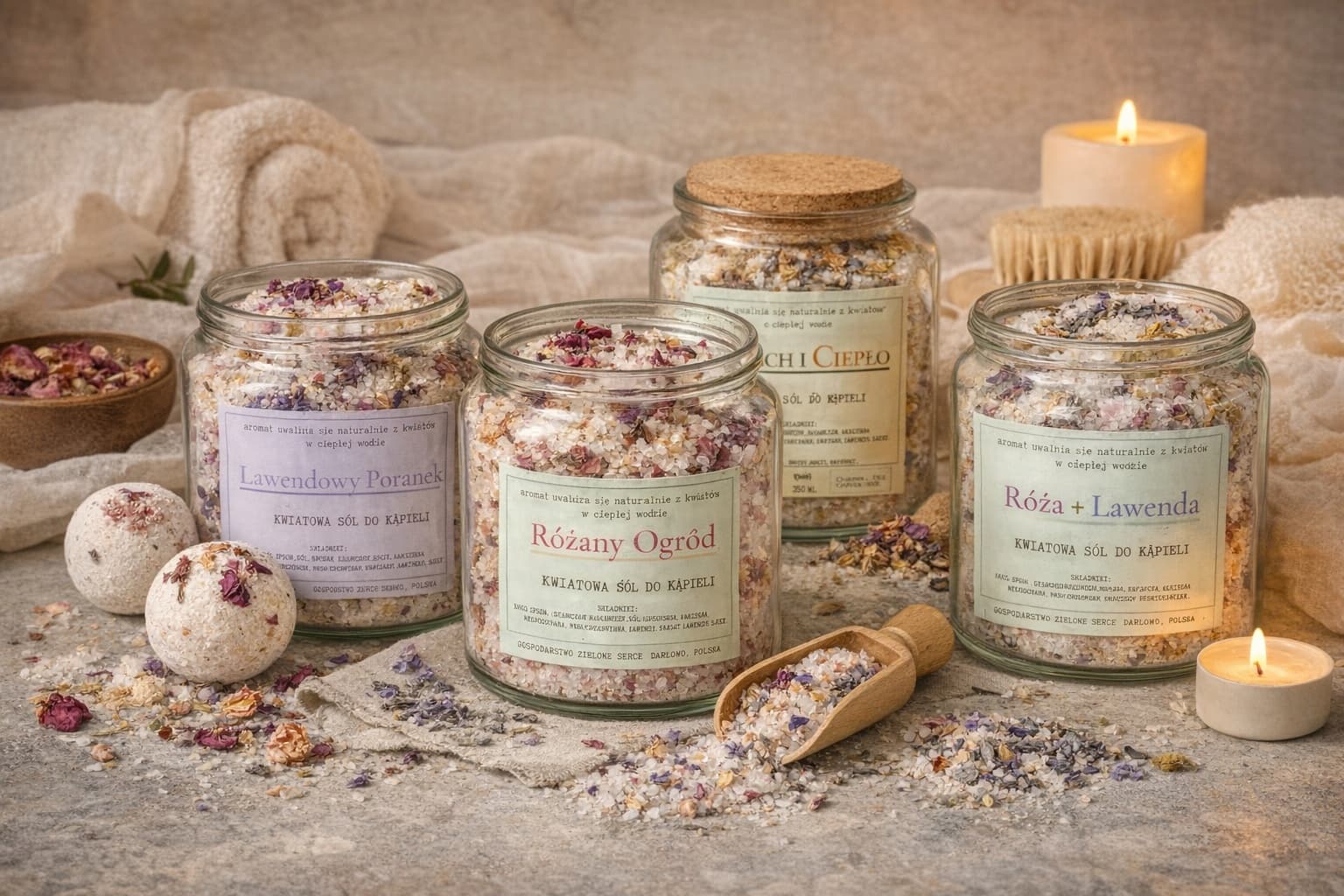 SPA i sole do kąpieli Zielone Serce