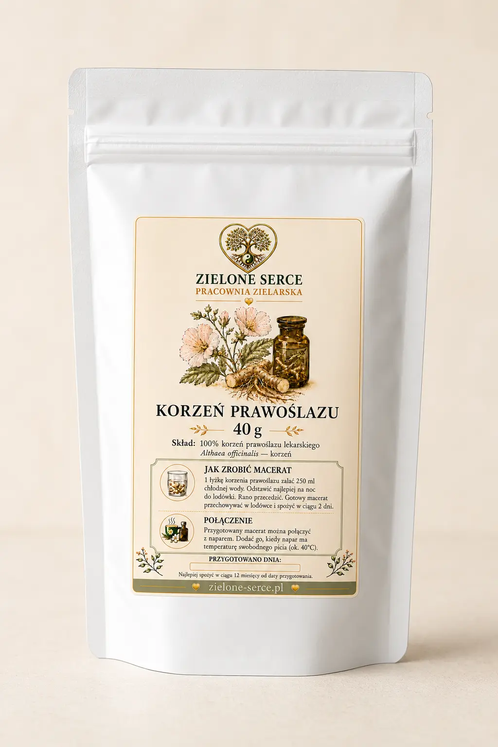 ziola-na-zatoki Łagodna Odbudowa – mieszanka ziołowa do przygotowania naparu, opakowanie 60 g